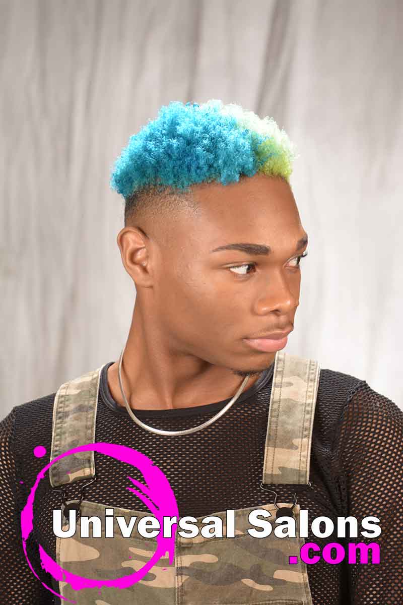 Colorful Men's Natural Hairstyle from Termekia Bentley (2)