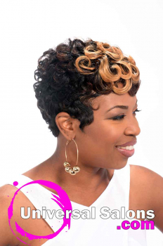 Short Hairstyle with Pin Curls and Color from Leona Burns (3)