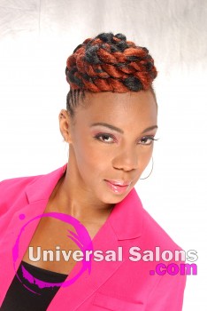 Fire Goddess Braided Mohawk Hairstyle from Apryl Mcabee